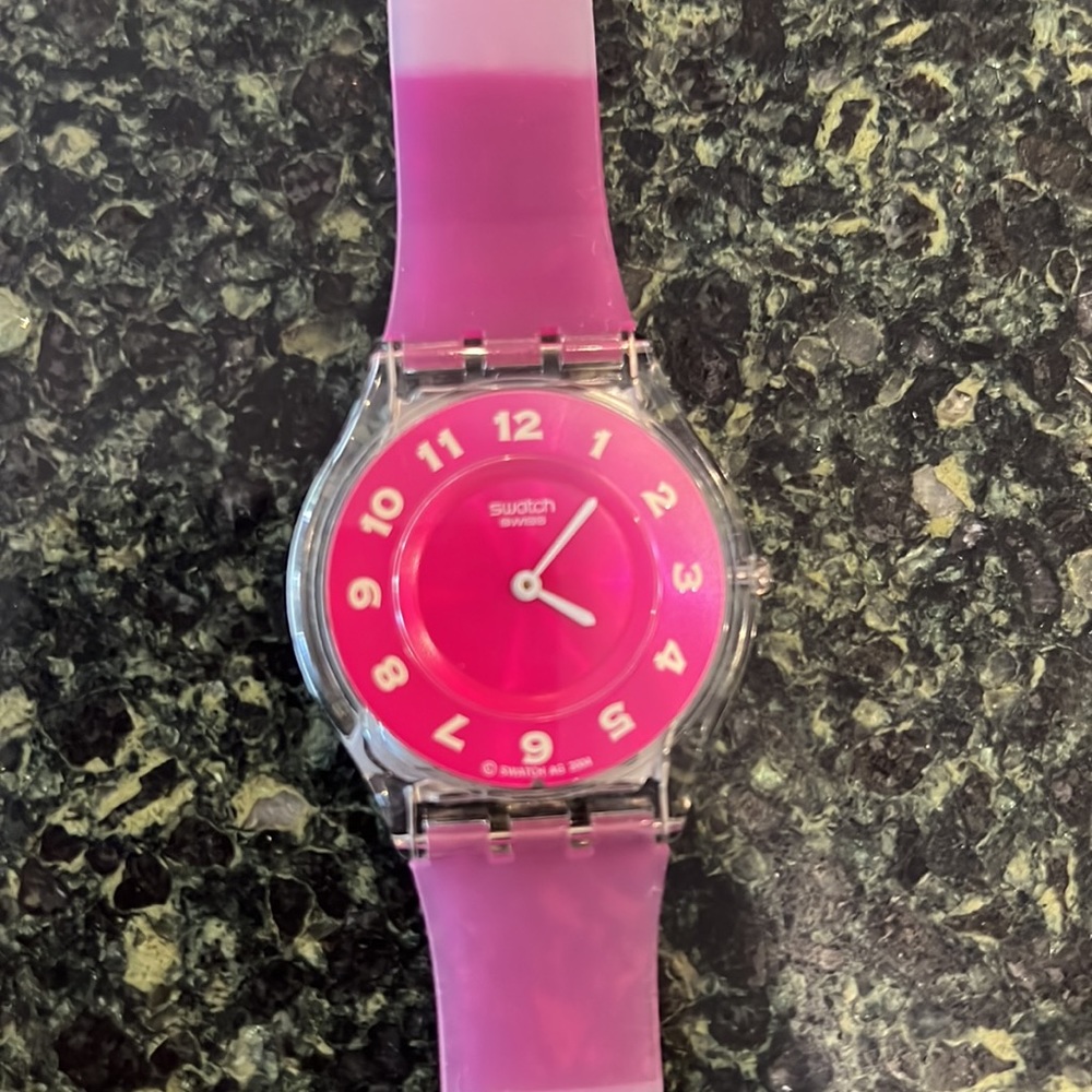 SWATCH. Pink. Worn once. - Picture 3 of 4